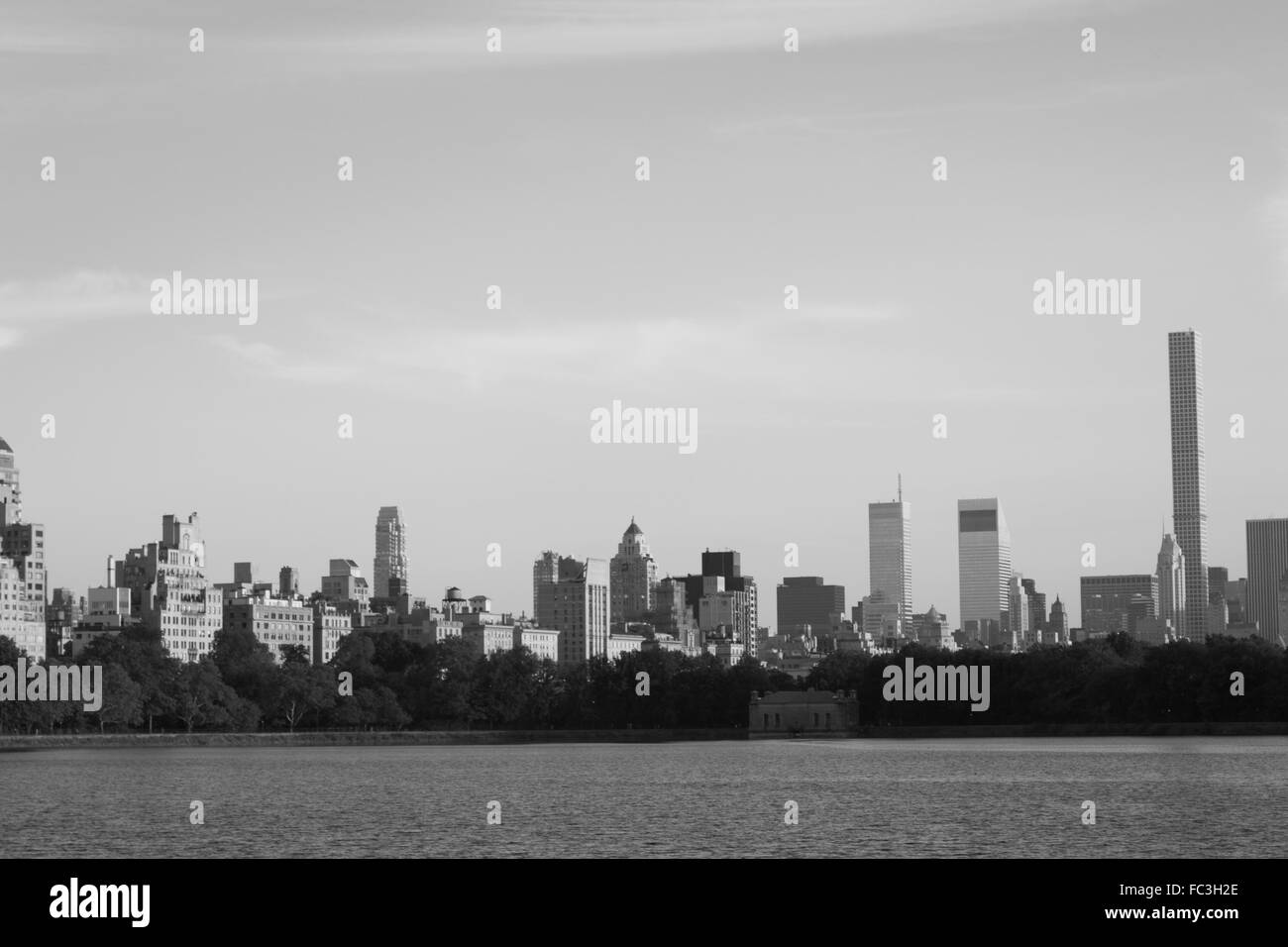 In bianco e nero dal serbatoio Foto Stock