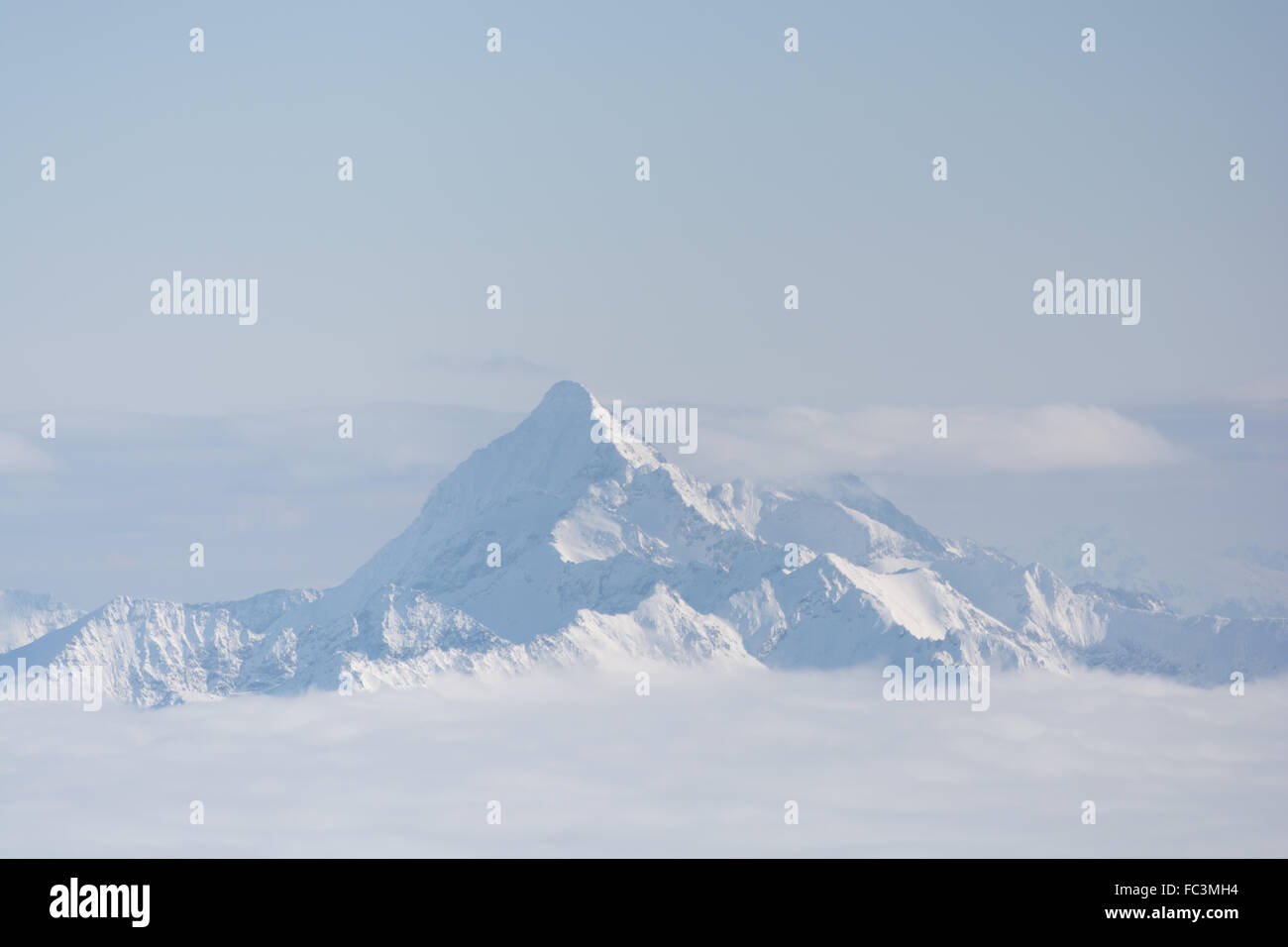 Montagna invernale di montagna Dachstein Foto Stock