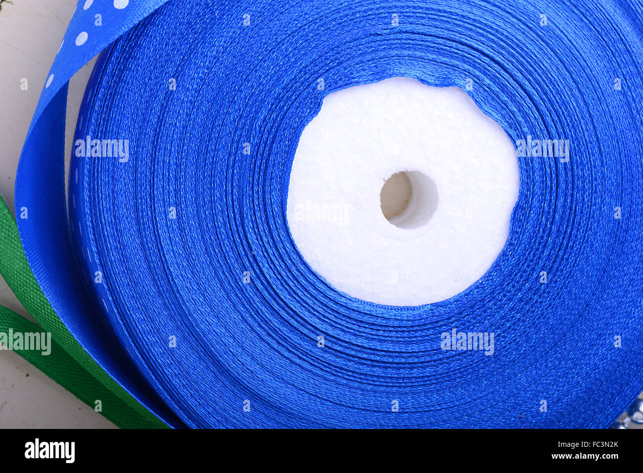 In prossimità del nastro blu Foto Stock
