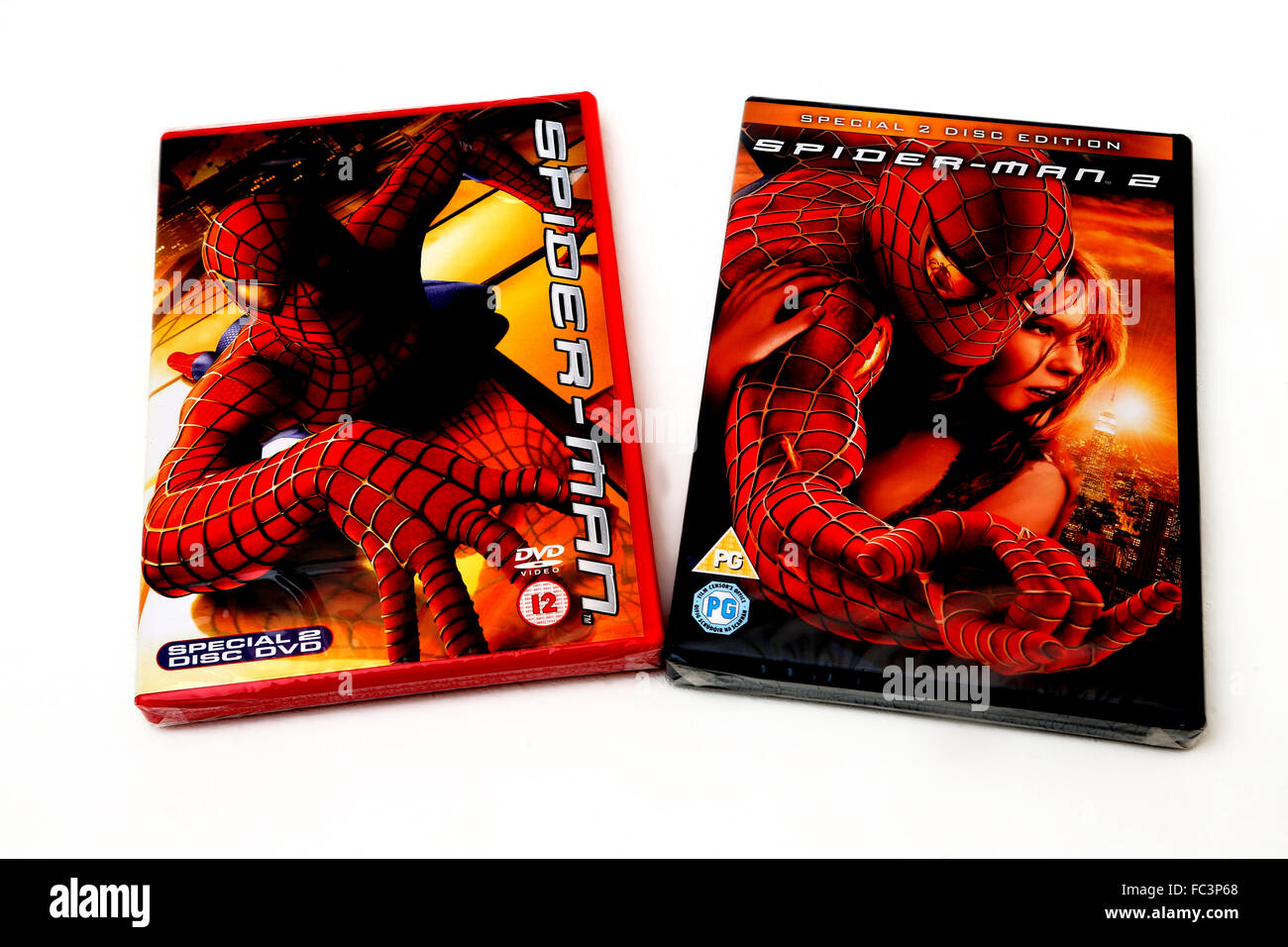 Spider-Man e Spider-Man 2 dvd edizioni speciali Foto Stock