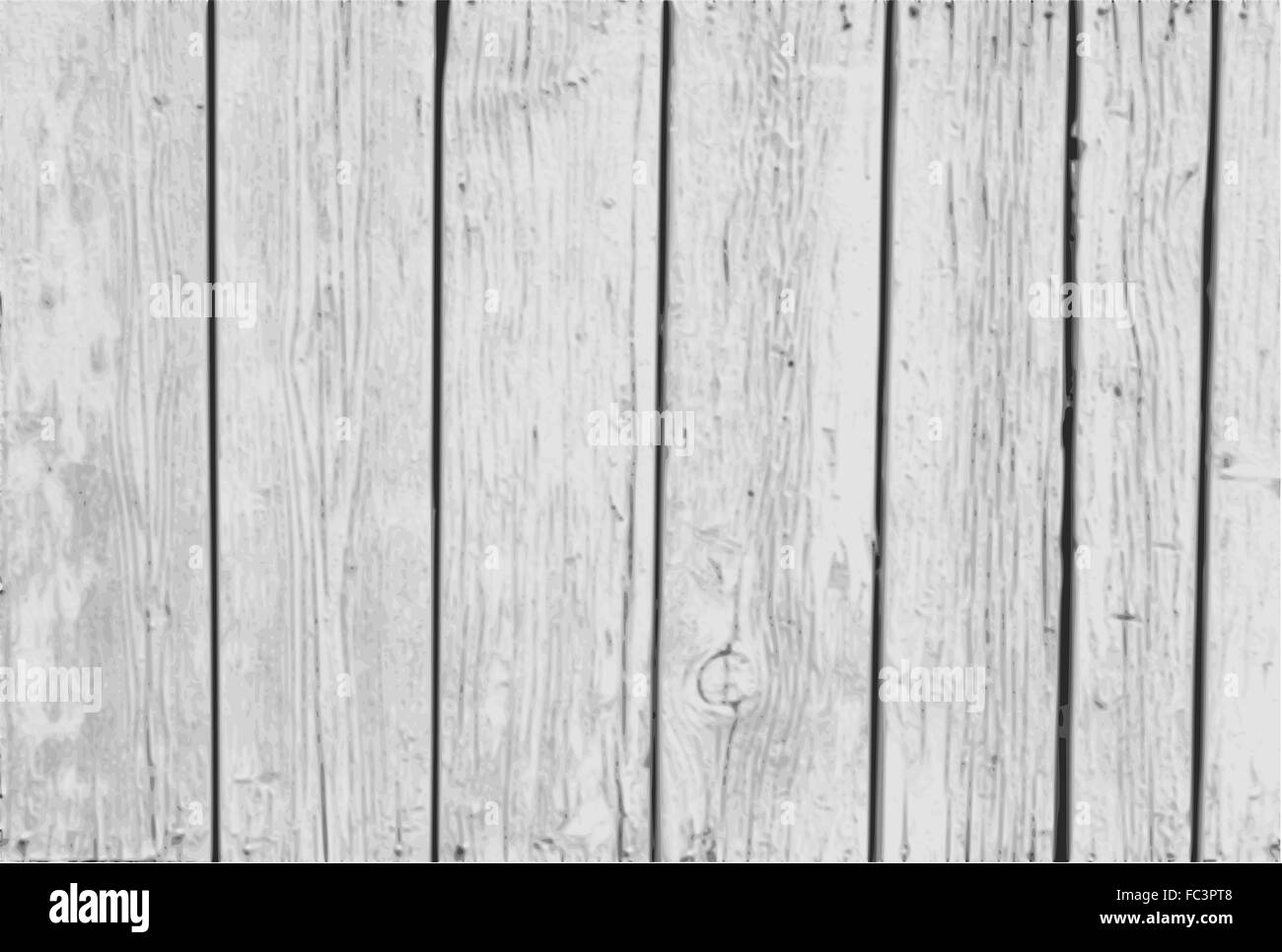 Vector Vintage sfondo bianco parete in legno Foto Stock