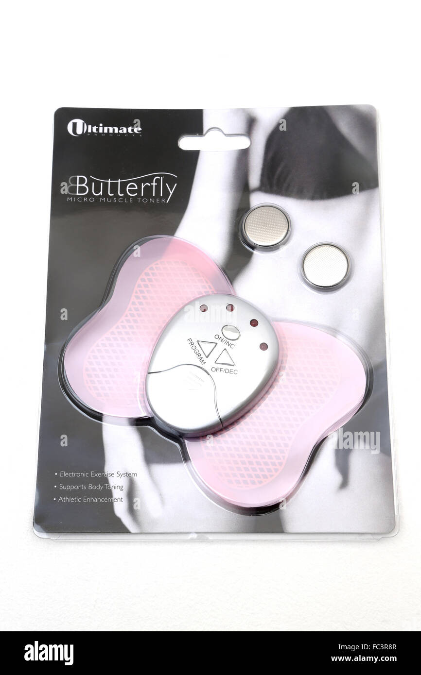 Butterfly Micro Toner muscolare elettronico Sistema di esercizio Foto Stock