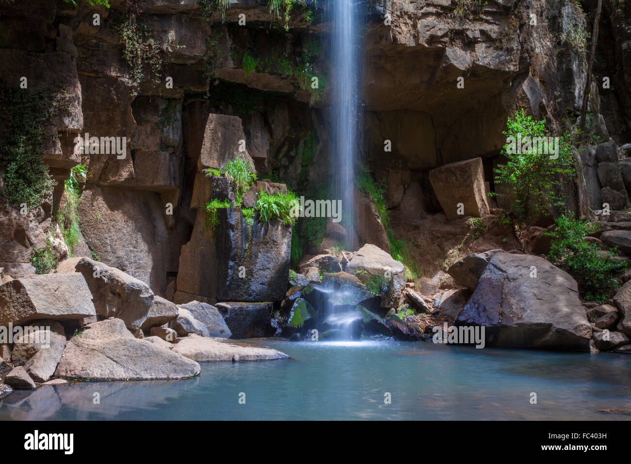 Dettaglio del El Salto cascata in Mazamitla, Jalisco, Messico. Foto Stock