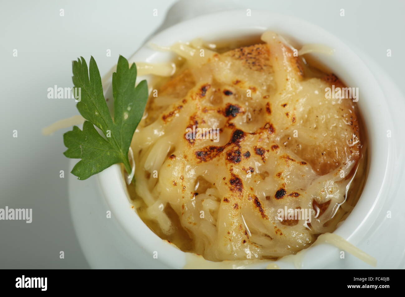Zuppa di cipolle Foto Stock