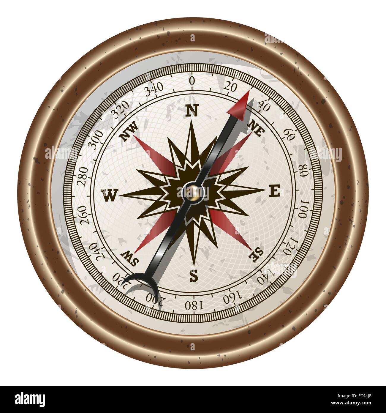 Compass illustrazione vettoriale Illustrazione Vettoriale