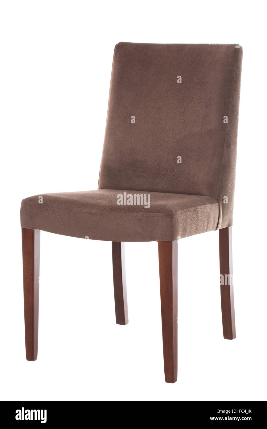 Elegante sedia isolati su sfondo bianco. Foto Stock
