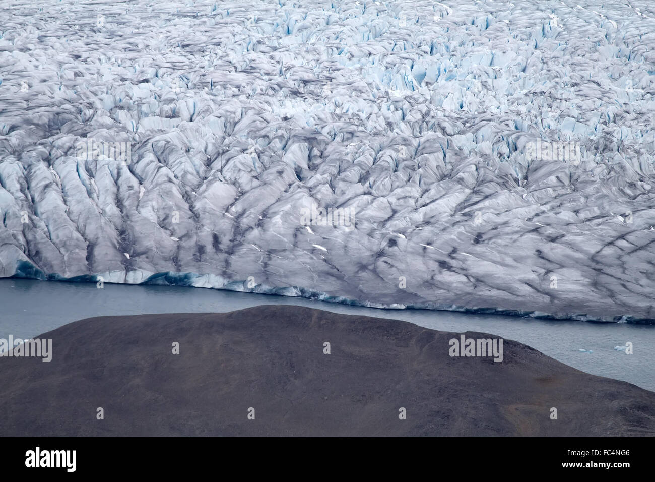 Ghiacciaio artico. area Novaya Zemlya Foto Stock