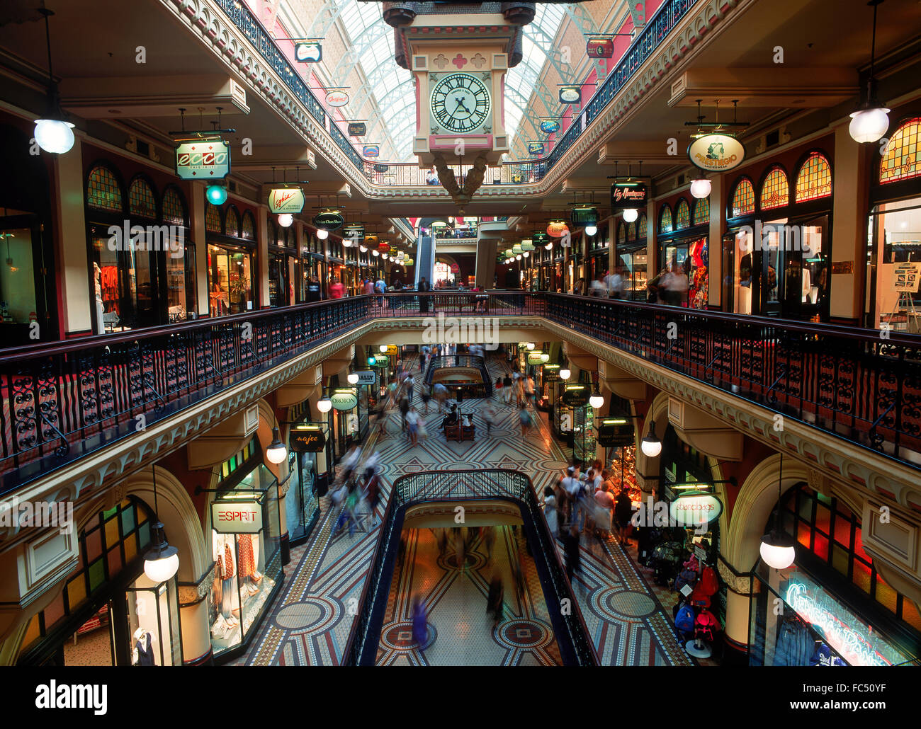 Celebre Queen Victoria City Mall a Sydney in Australia Foto Stock
