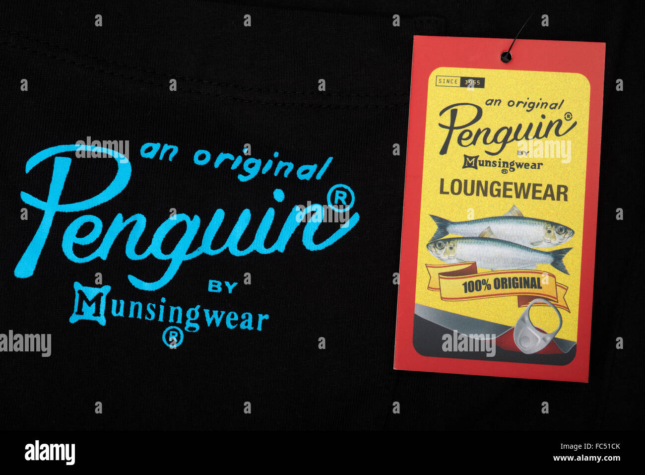 Penguin mens loungewear pantaloni lunghi Foto Stock