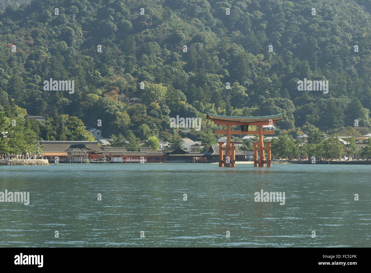 Il grande Torii Miyajima in Giappone Foto Stock