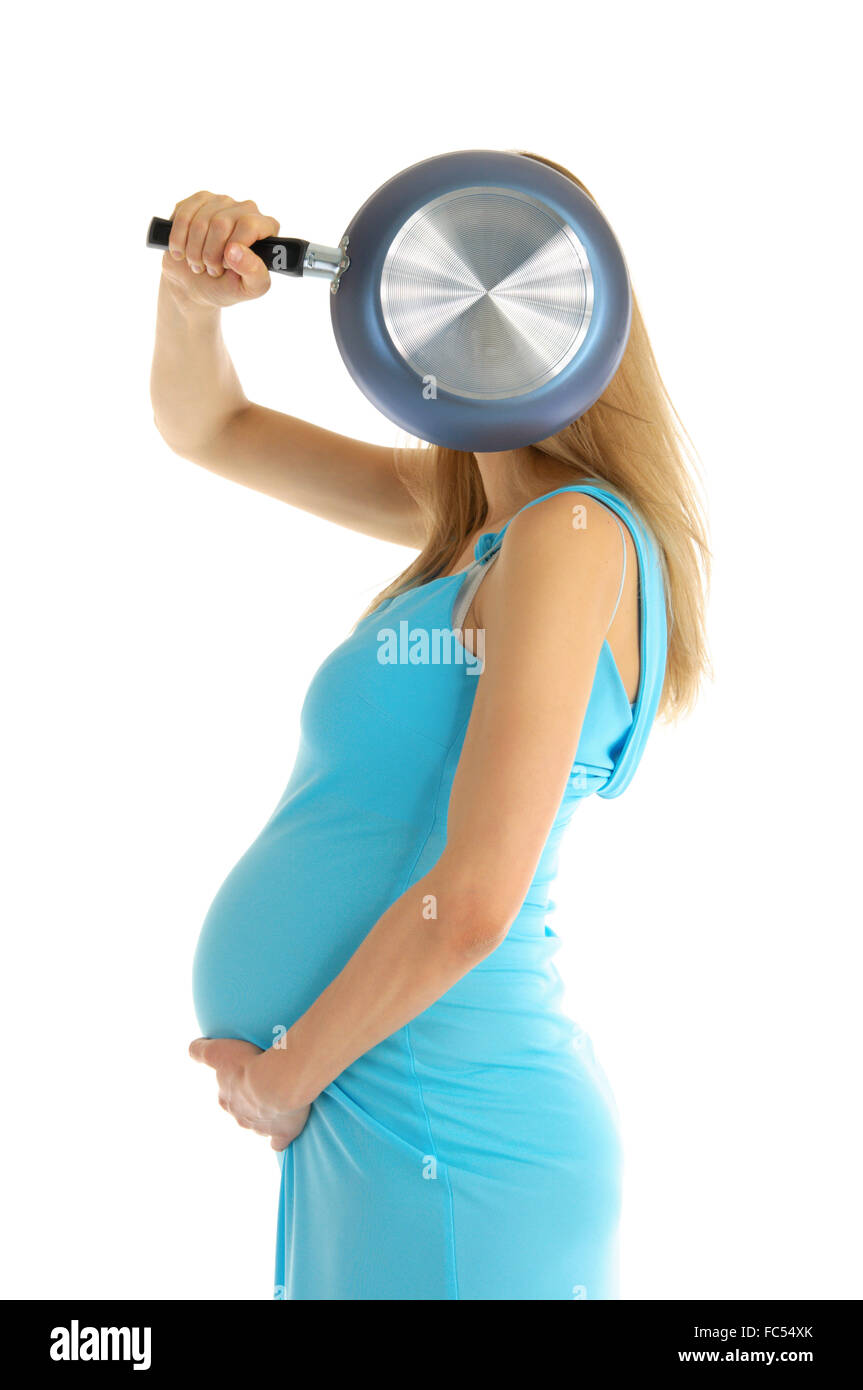Donne in stato di gravidanza rose pan Foto Stock