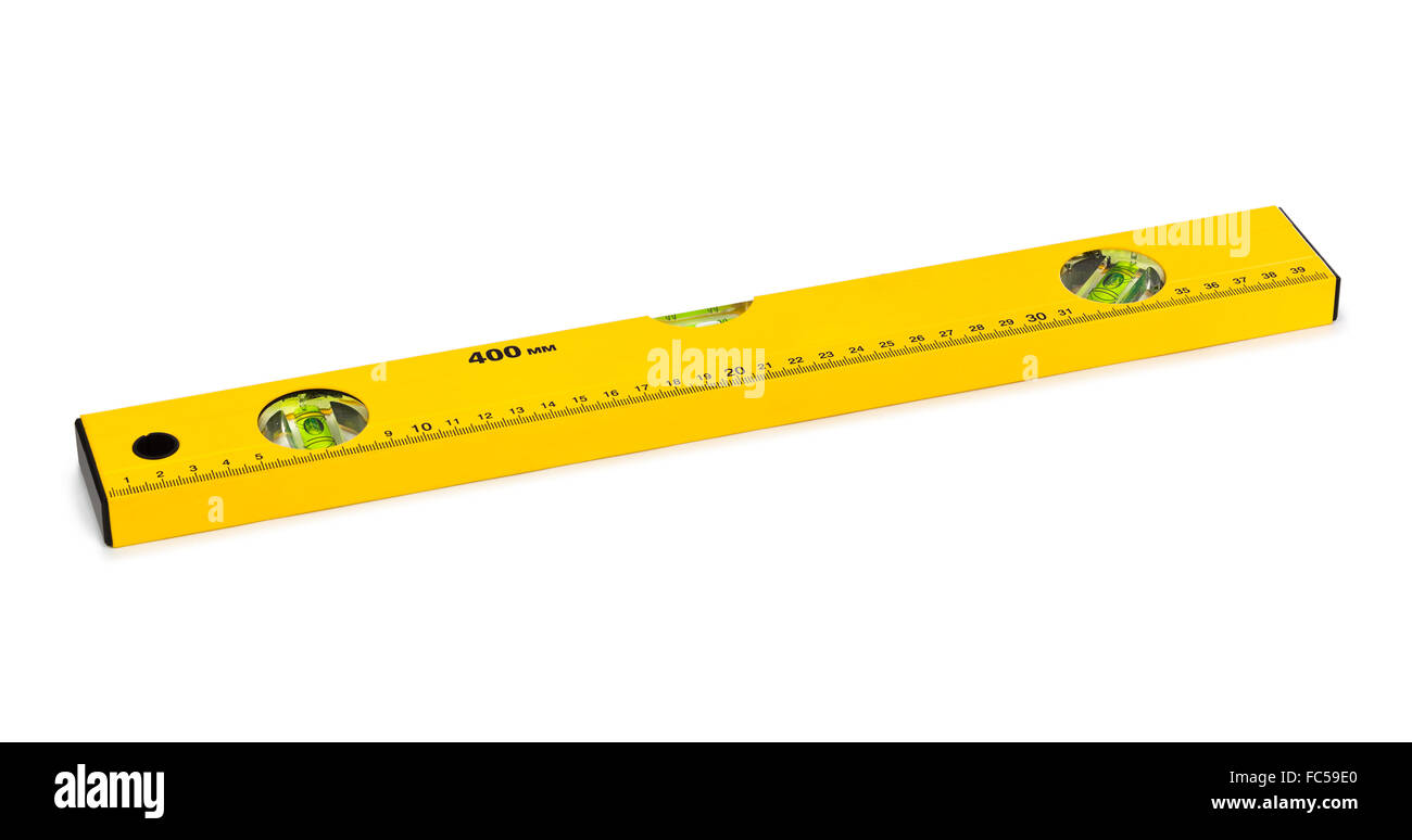 Il livello di costruzione righello Foto Stock