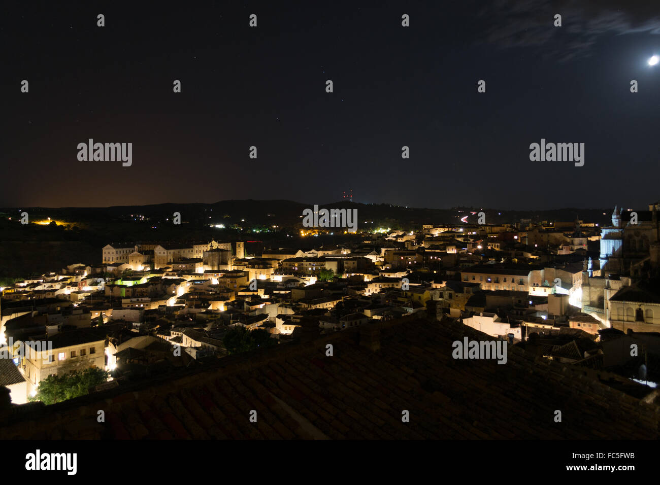 Toledo di notte Foto Stock