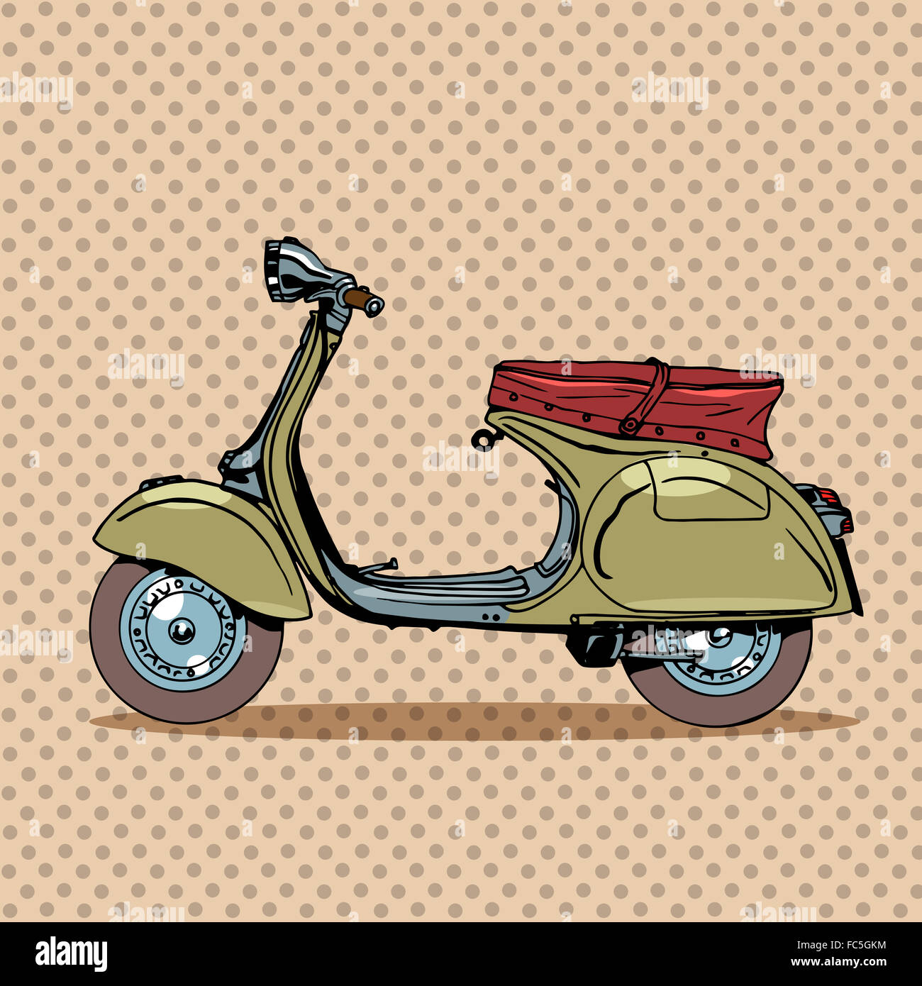 Vintage scooter trasporti rétro Foto Stock