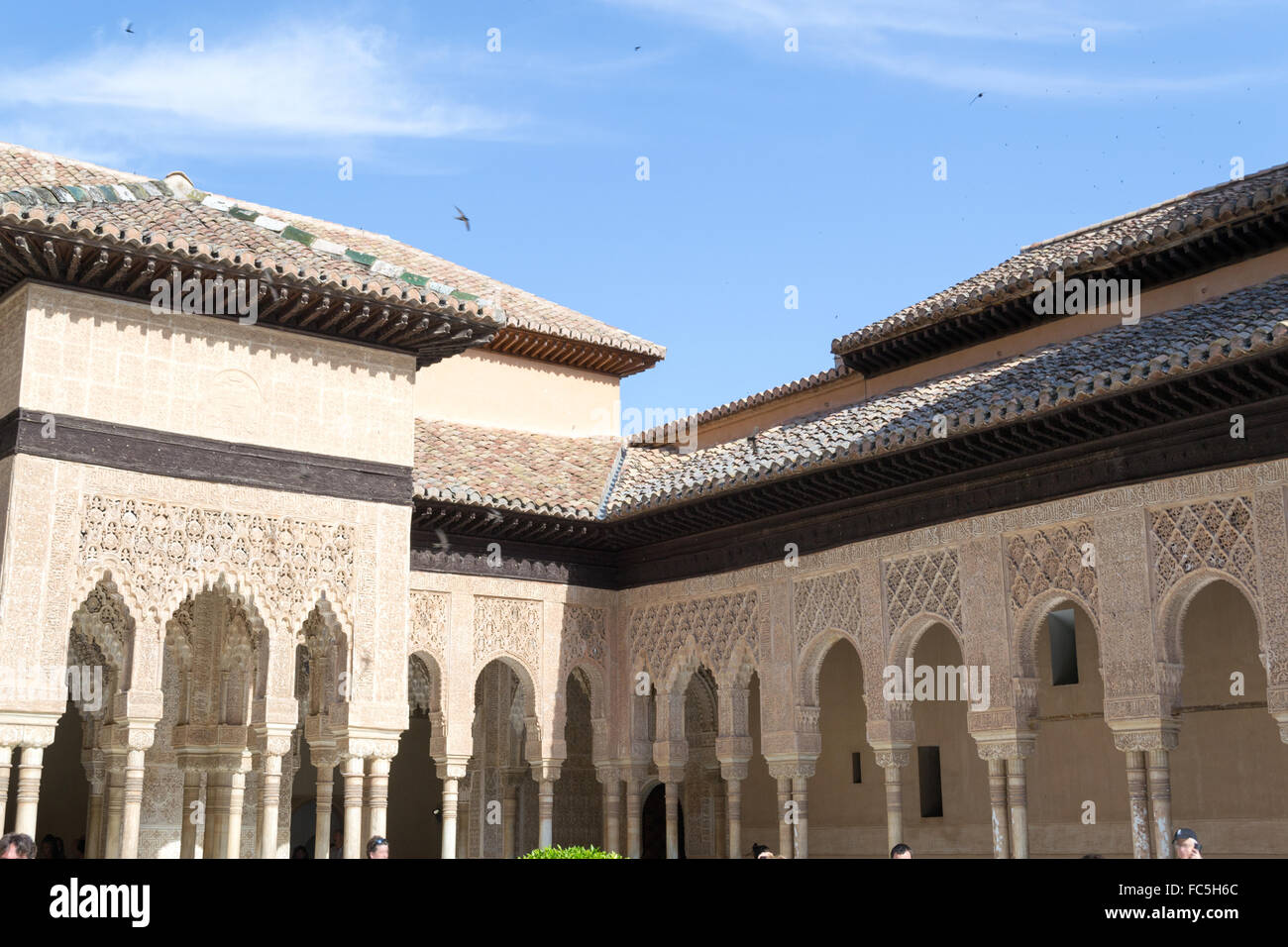 Lion courtyard di Alhambra Foto Stock