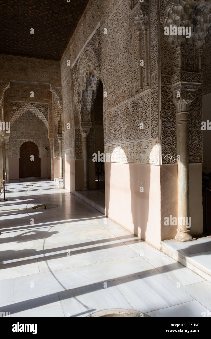 Sfumature in Alhambra Foto Stock
