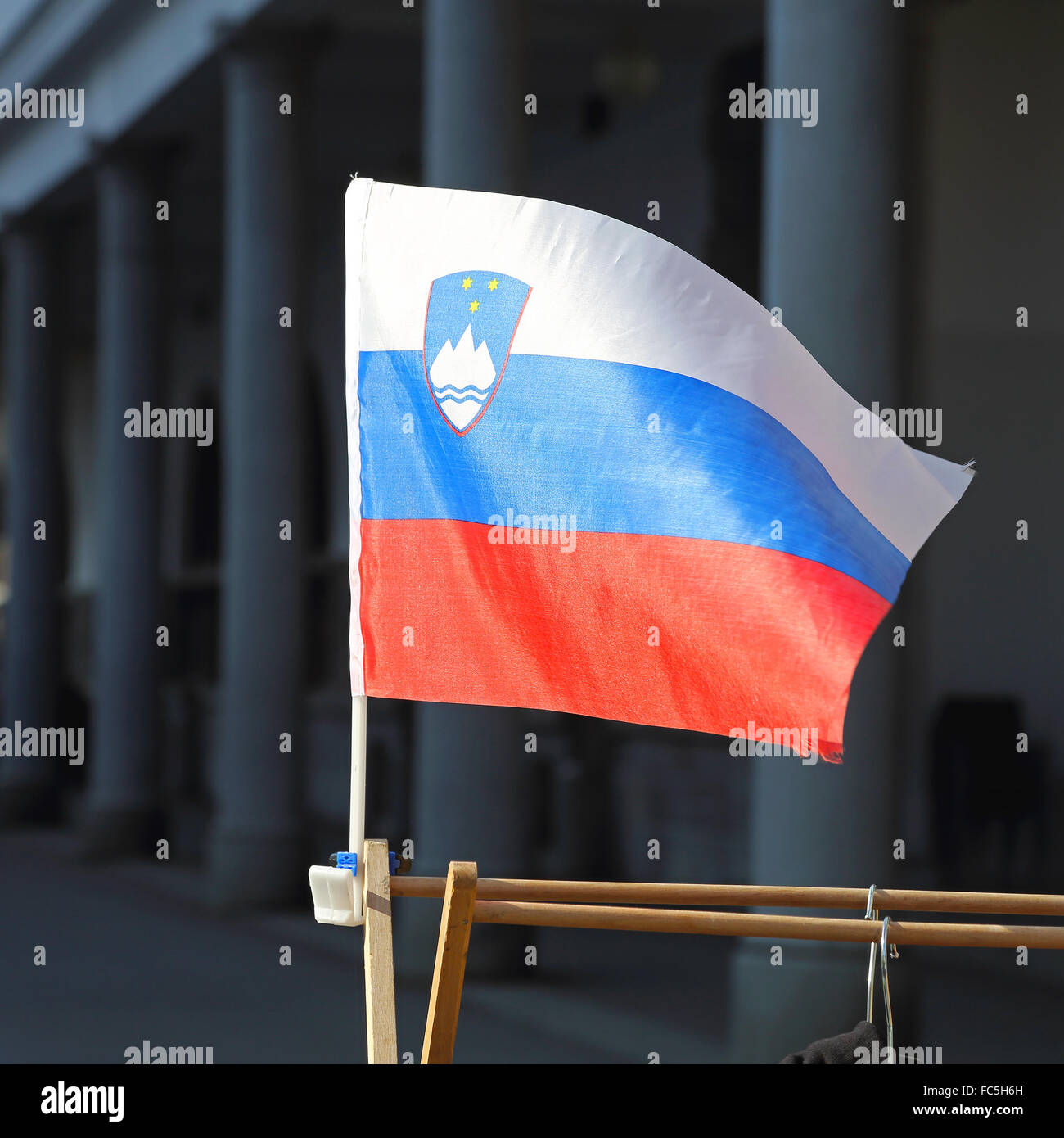 Bandiera della Slovenia Foto Stock