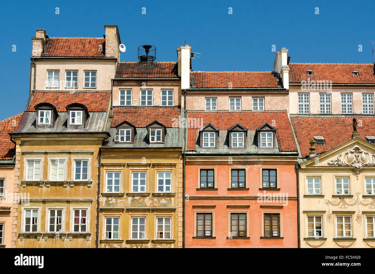 Città vecchia di Warszawa Foto Stock