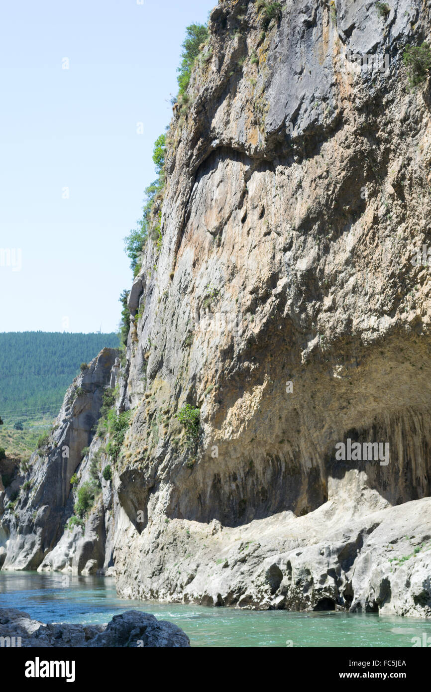 Cliff di Lumbier Foto Stock