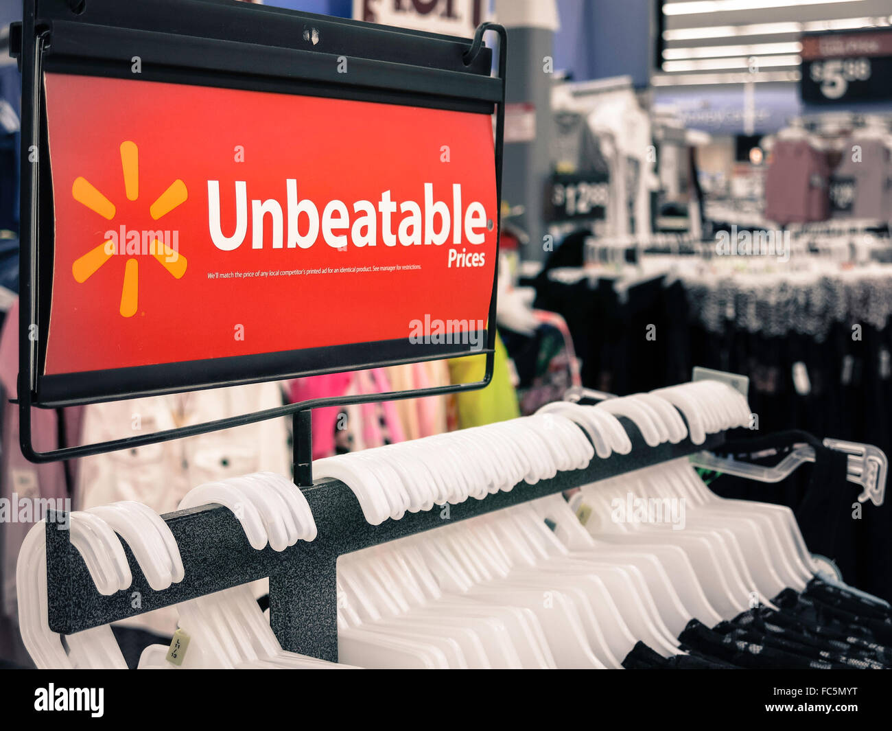 Walmart Discount Department Store, STATI UNITI D'AMERICA Foto Stock