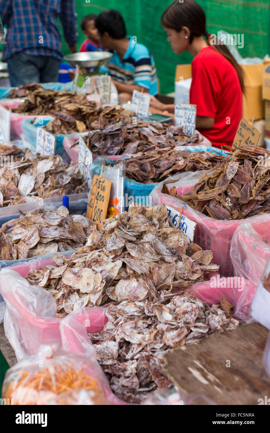 Street Market, Ko Ratanakosin, Bangkok, Thailandia, Asia Foto Stock