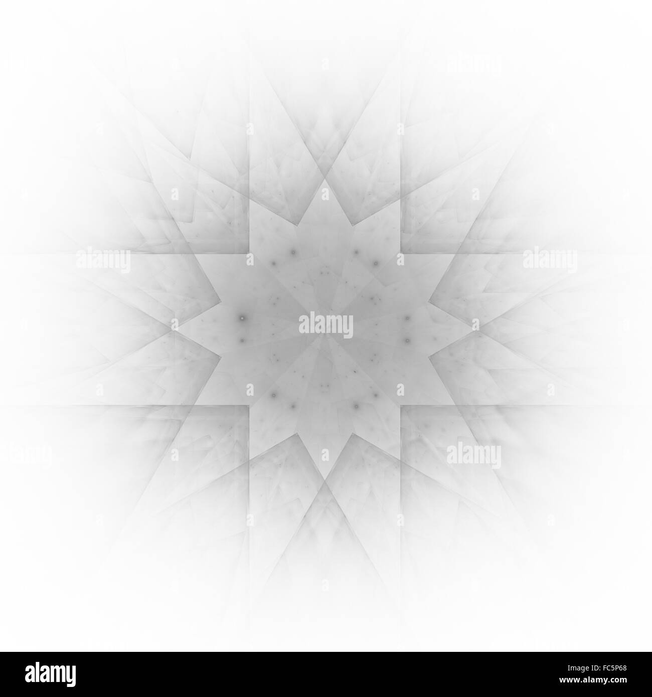 Il simbolo del fiocco di neve di Fractal Foto Stock