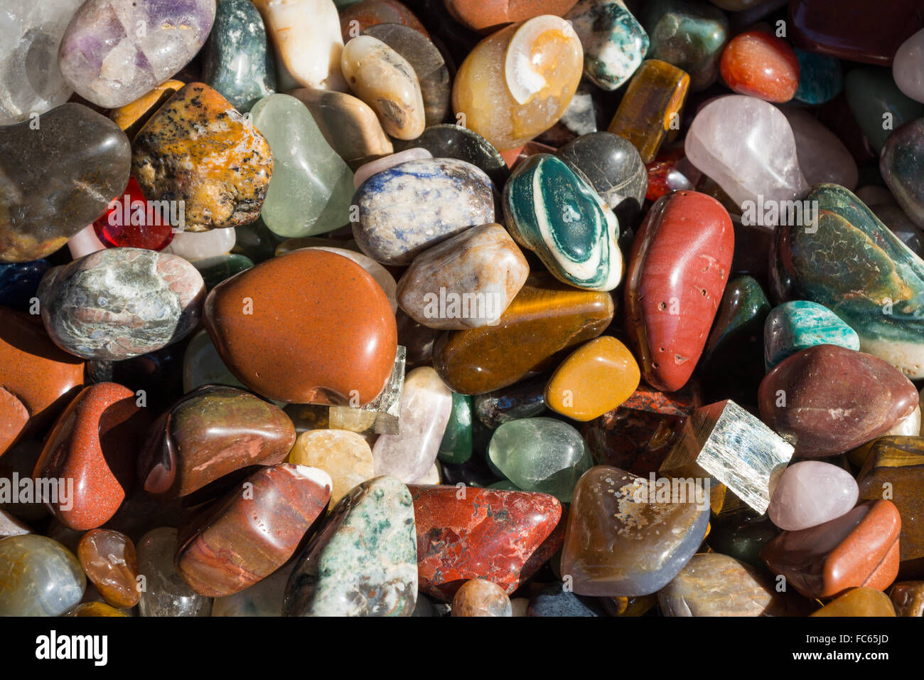 Minerali e gemme - Sfondo Foto Stock