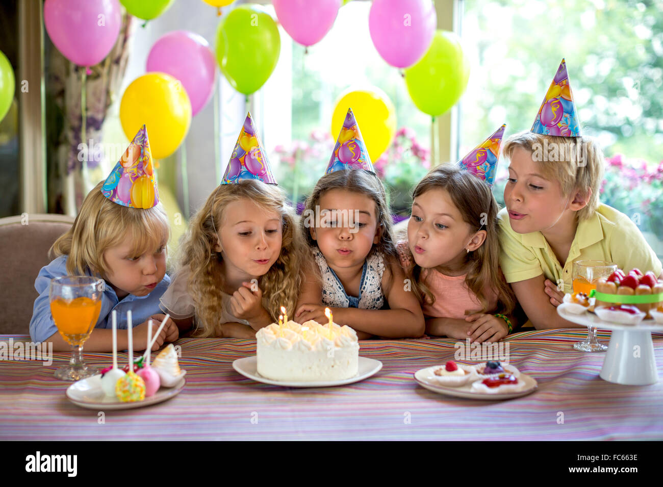 Festa di compleanno Foto Stock