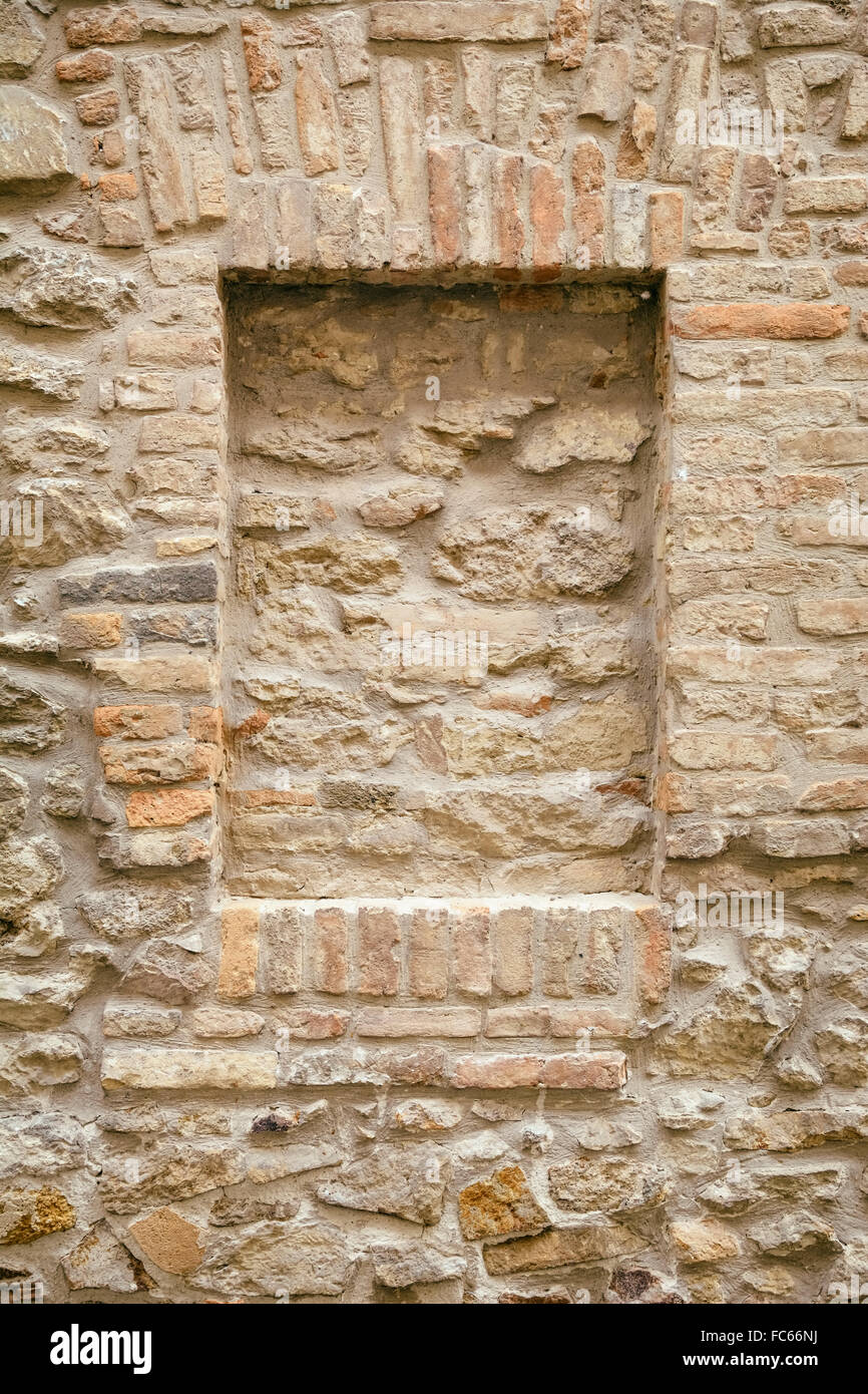 Mattone-Finestra incassata Foto Stock