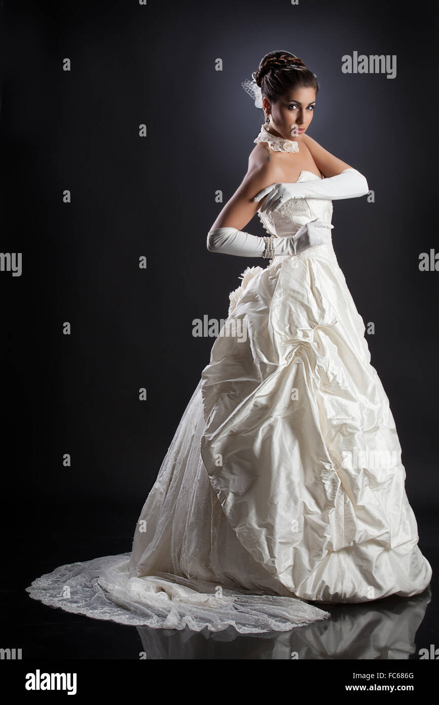 Giovane sposa Foto Stock