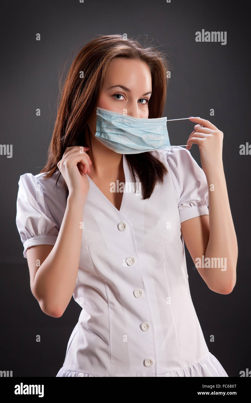 Giovane infermiera Foto Stock