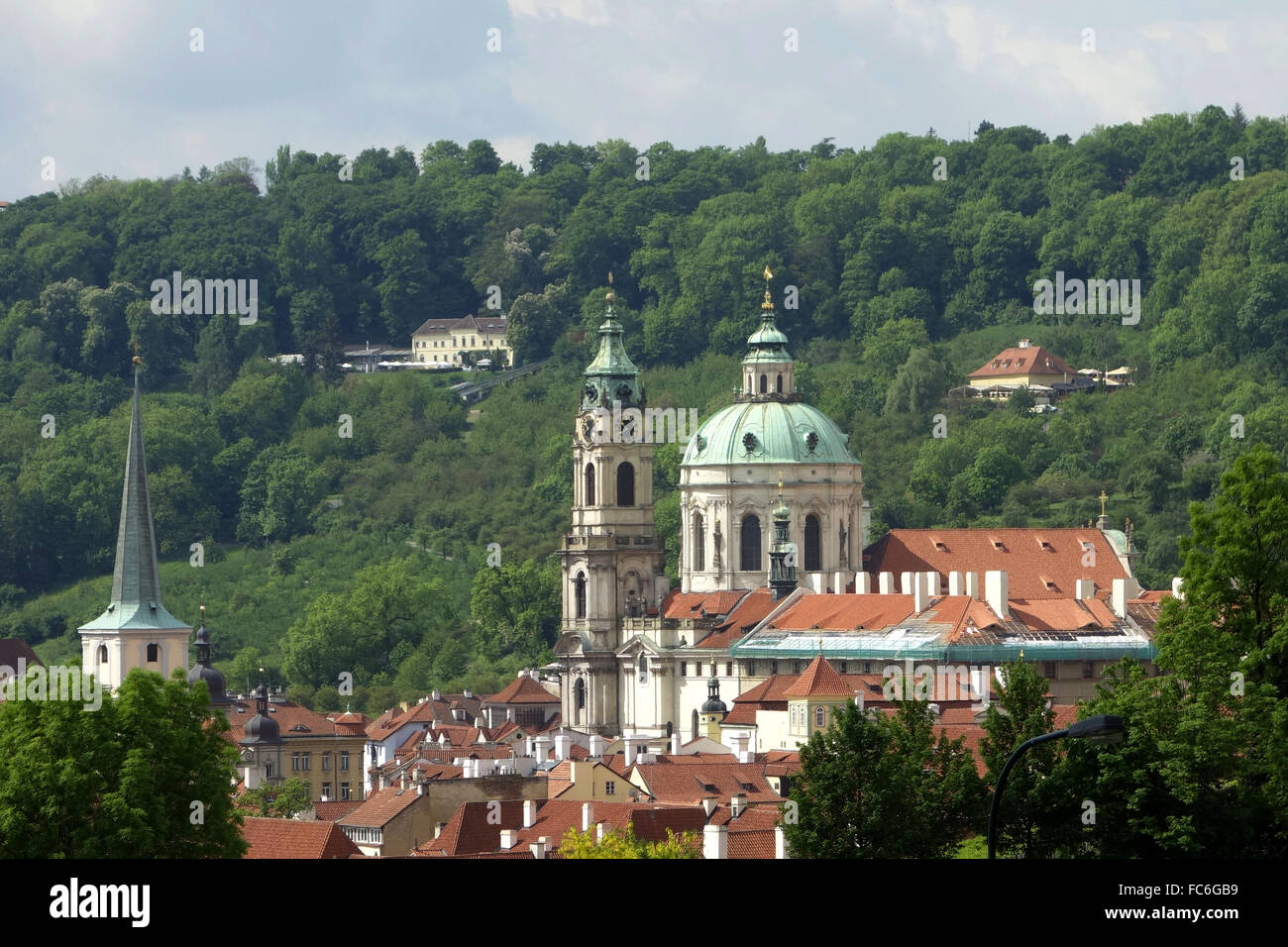 St.-NICOLAUS-chiesa di Praga Foto Stock