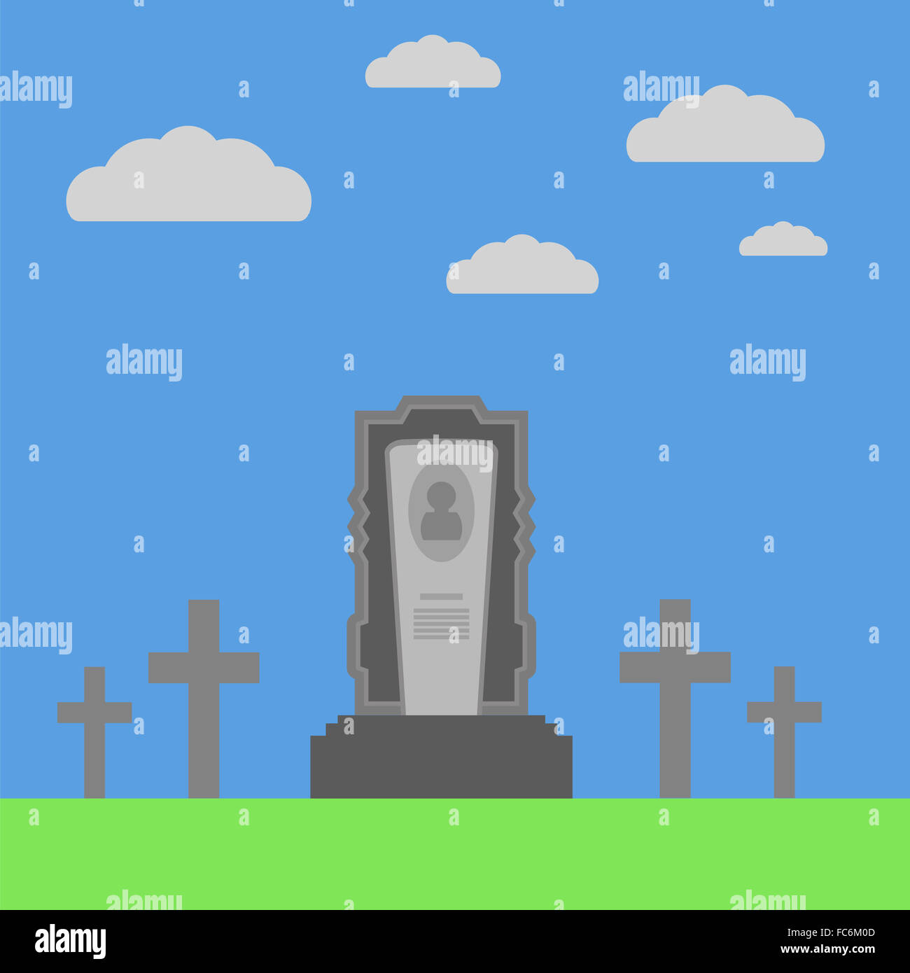 Gravestone grigio Foto Stock