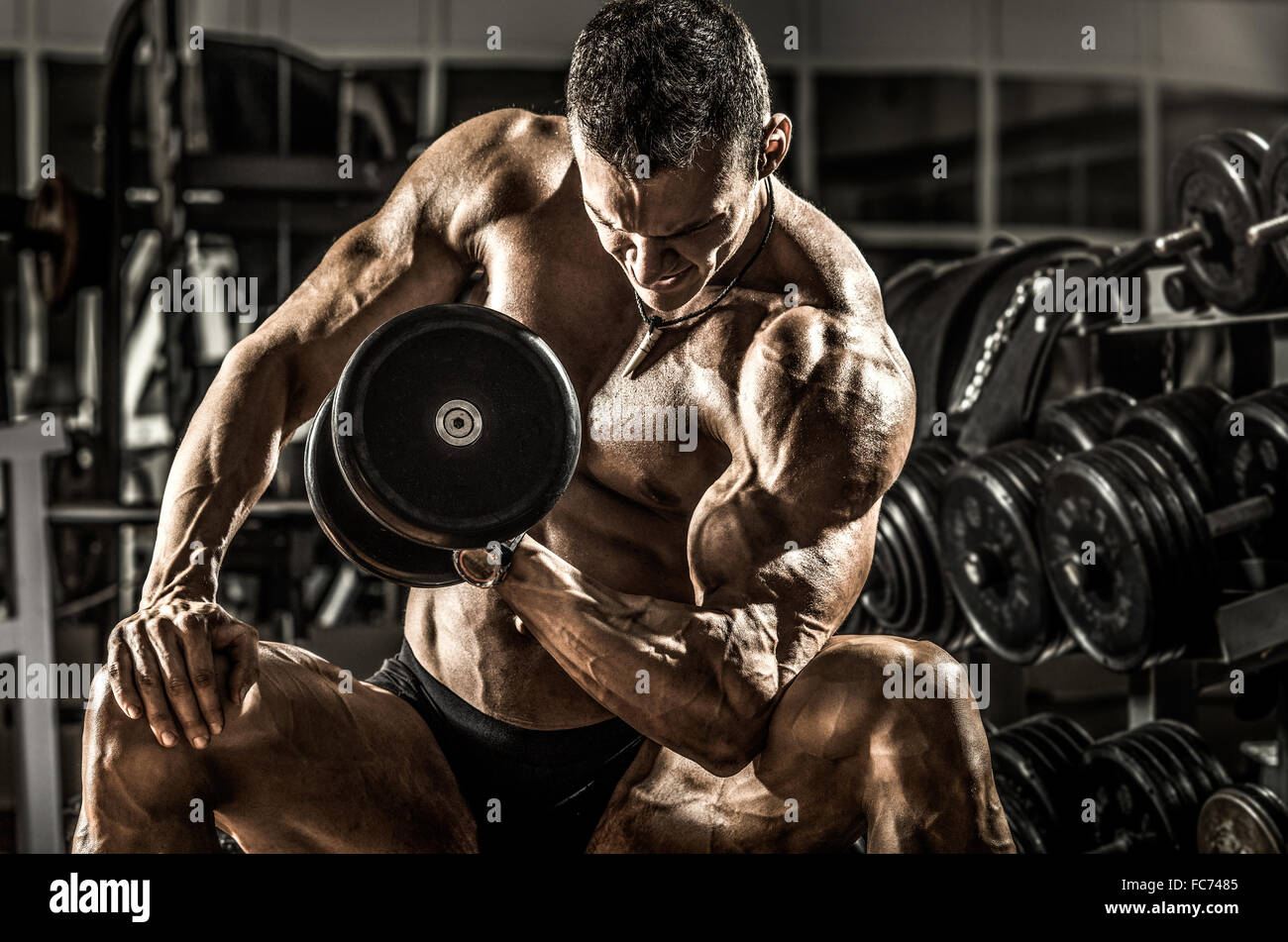 Bodybuilding Foto Stock