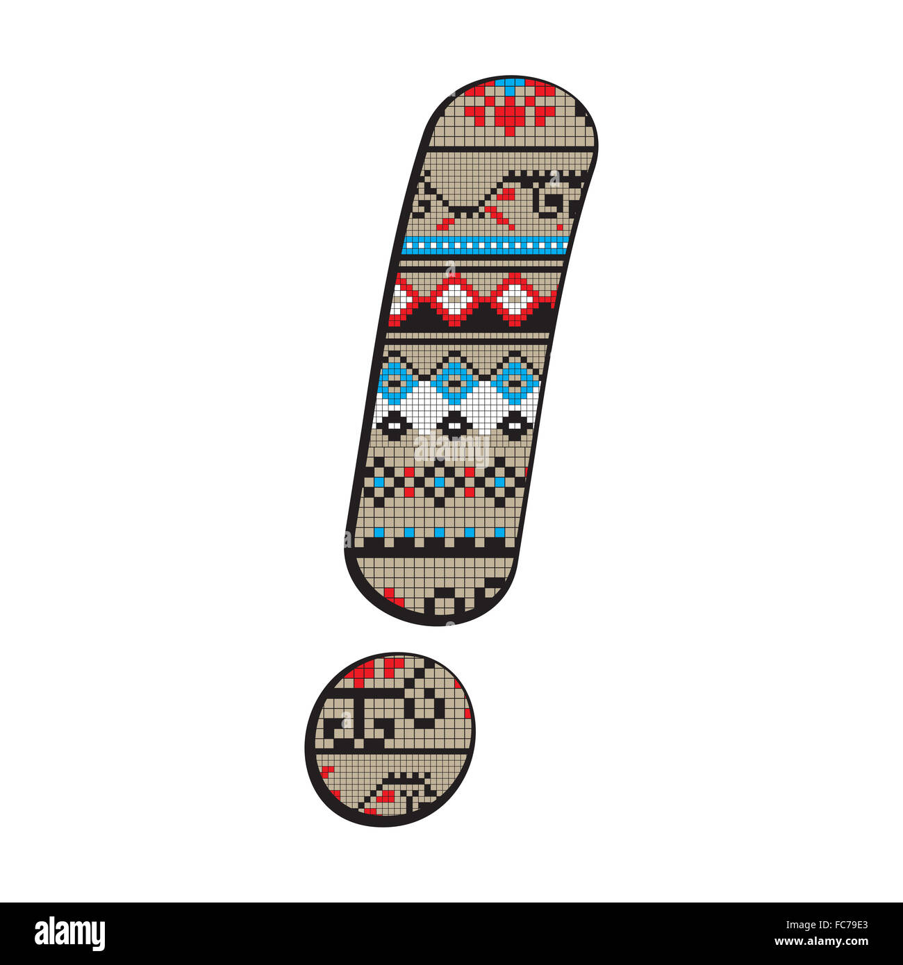 Punto esclamativo Foto Stock