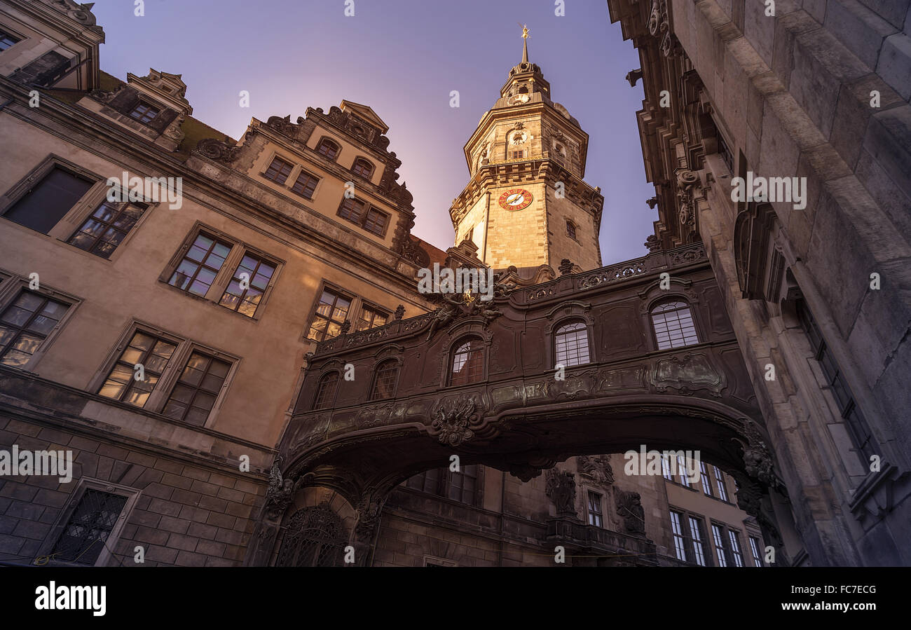 Edificio storico di Dresda Foto Stock