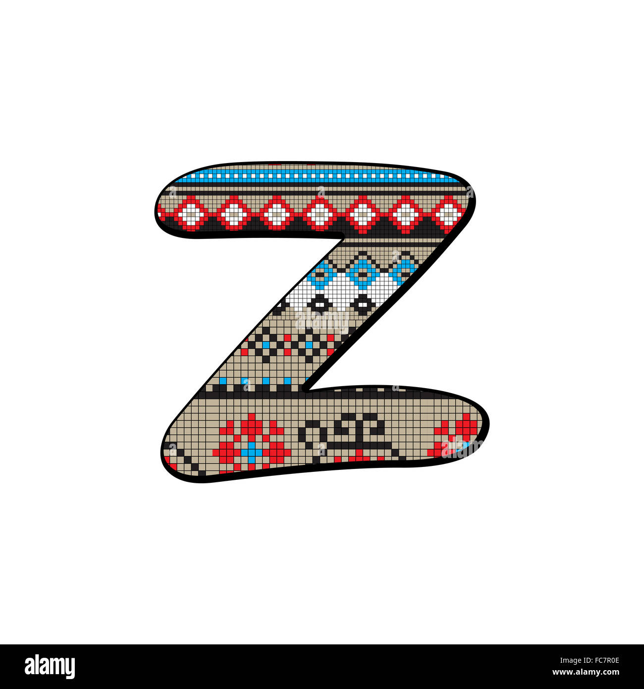 lettera z piccolo Foto Stock