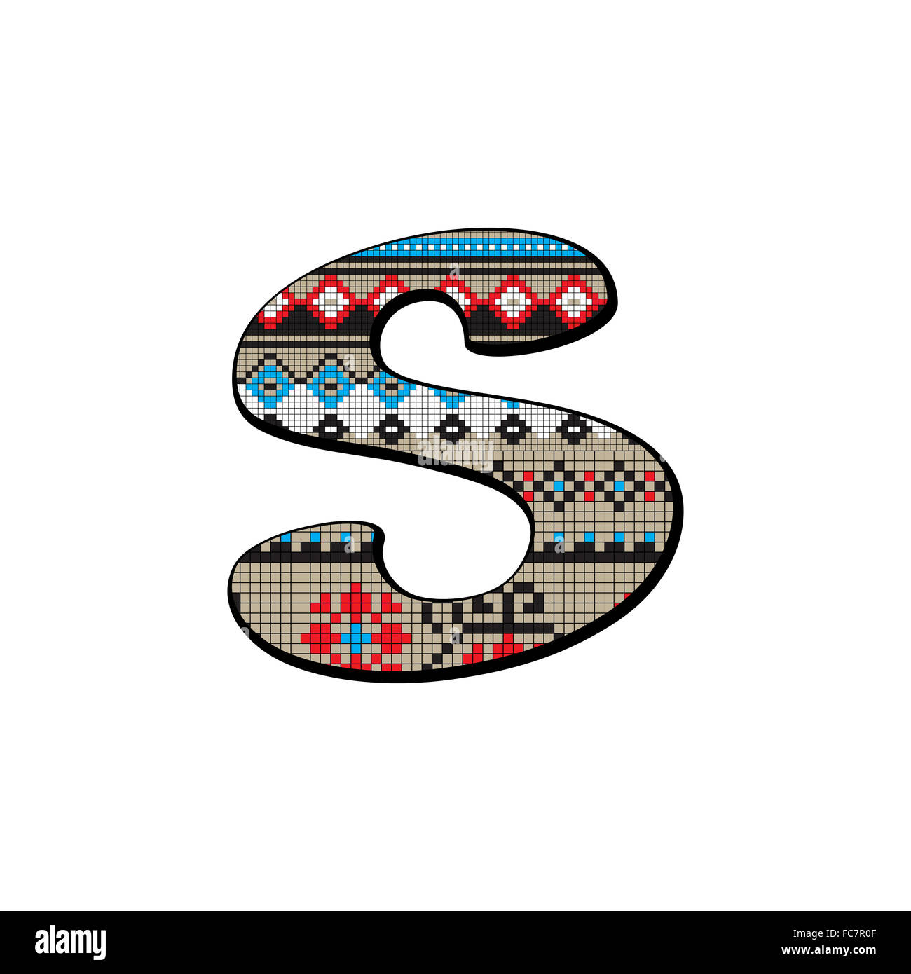 lettera s piccola Foto Stock