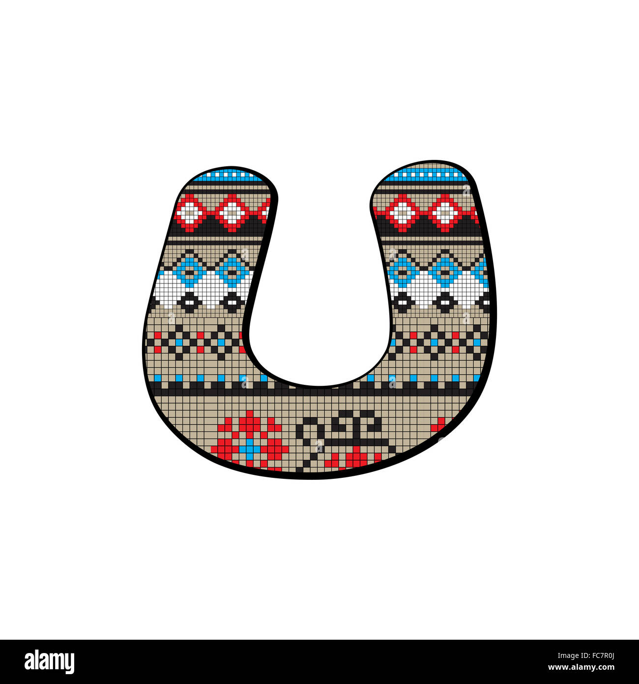 lettera u piccolo Foto Stock