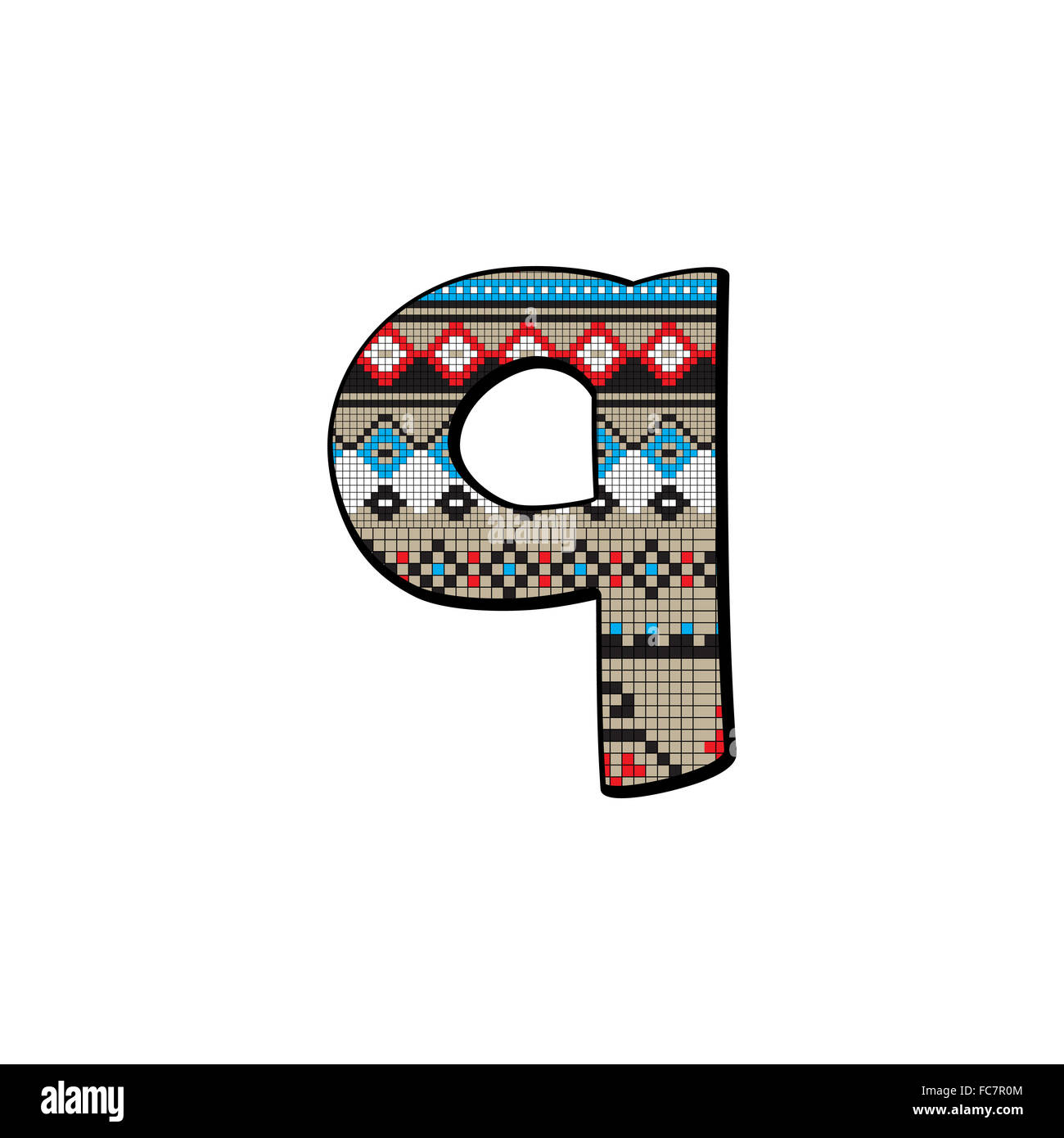 lettera q piccolo Foto Stock
