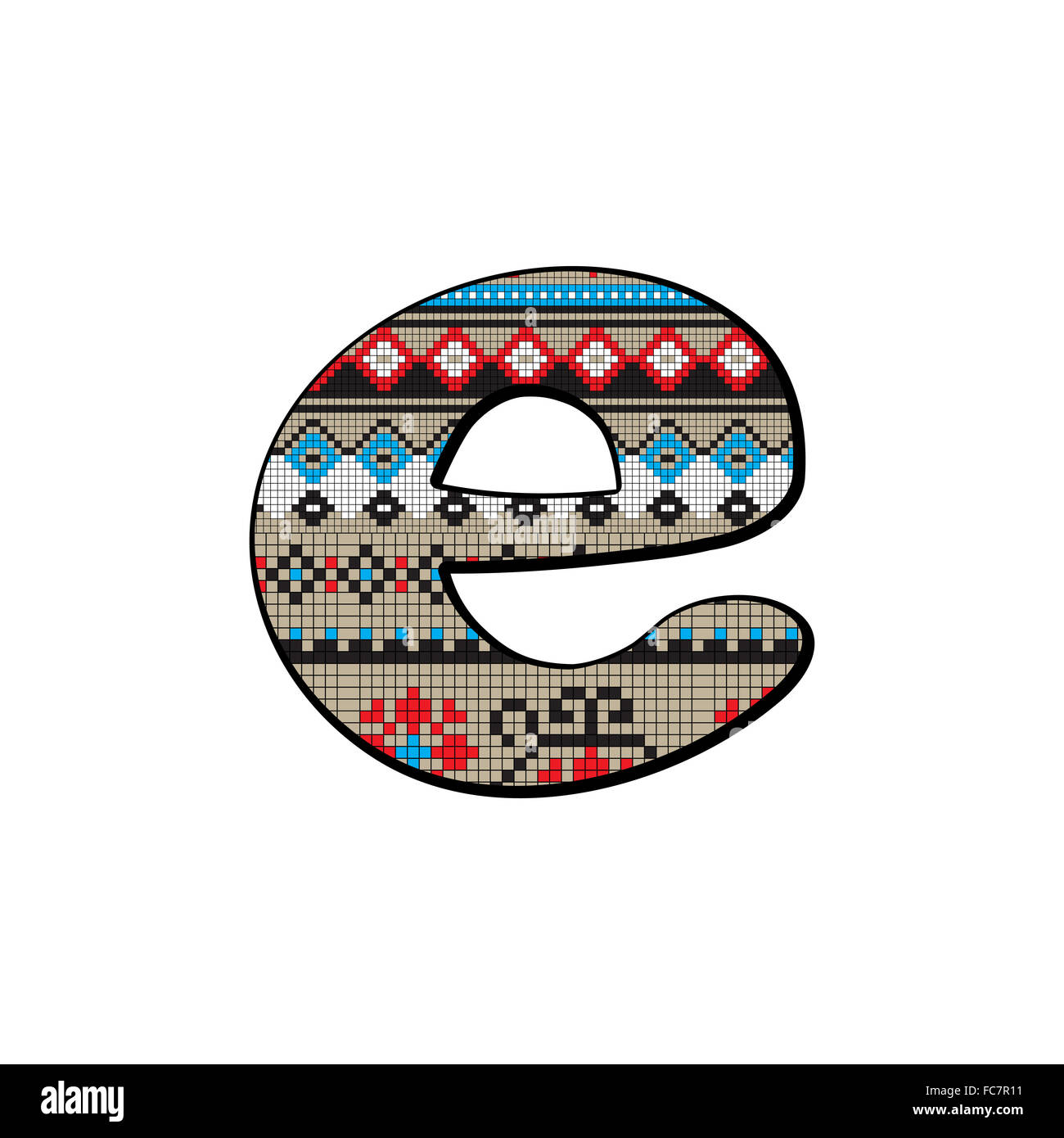 lettera e piccolo Foto Stock