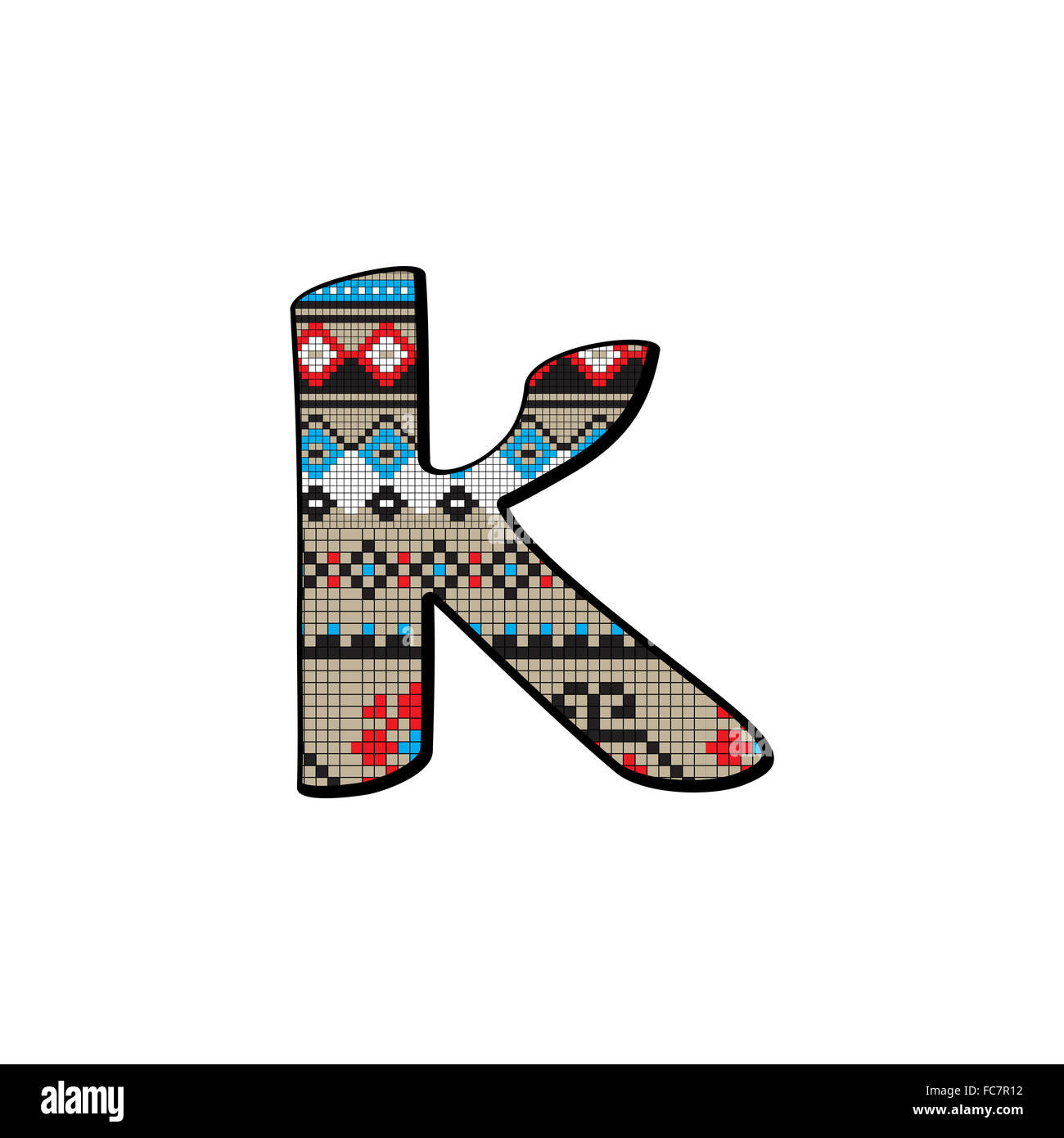 lettera k piccolo Foto Stock