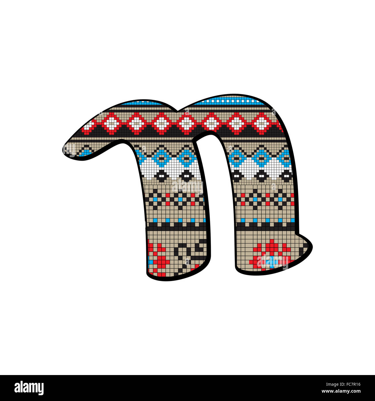 lettera n piccolo Foto Stock