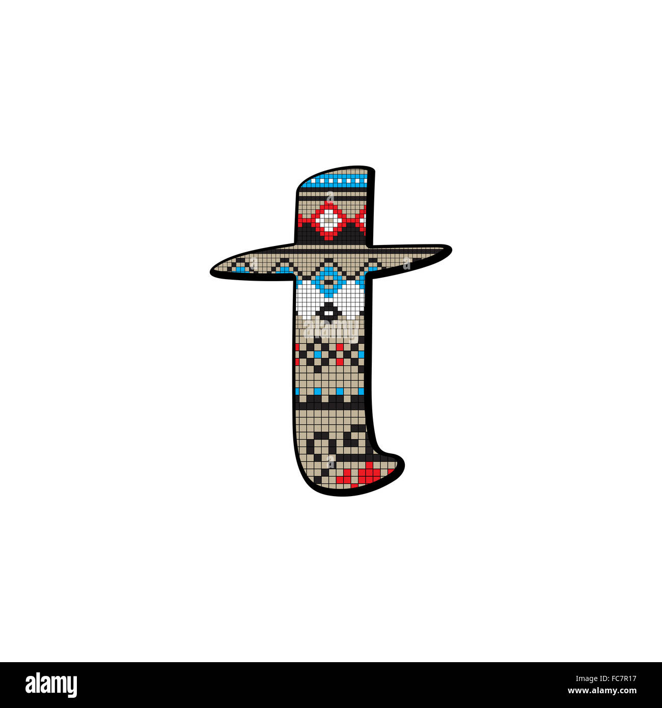 lettera t piccolo Foto Stock