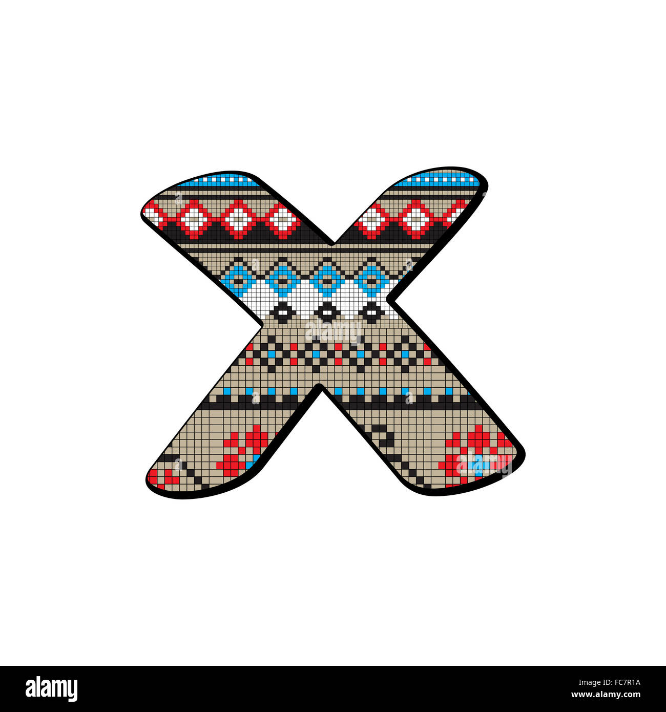 x lettera piccola Foto Stock