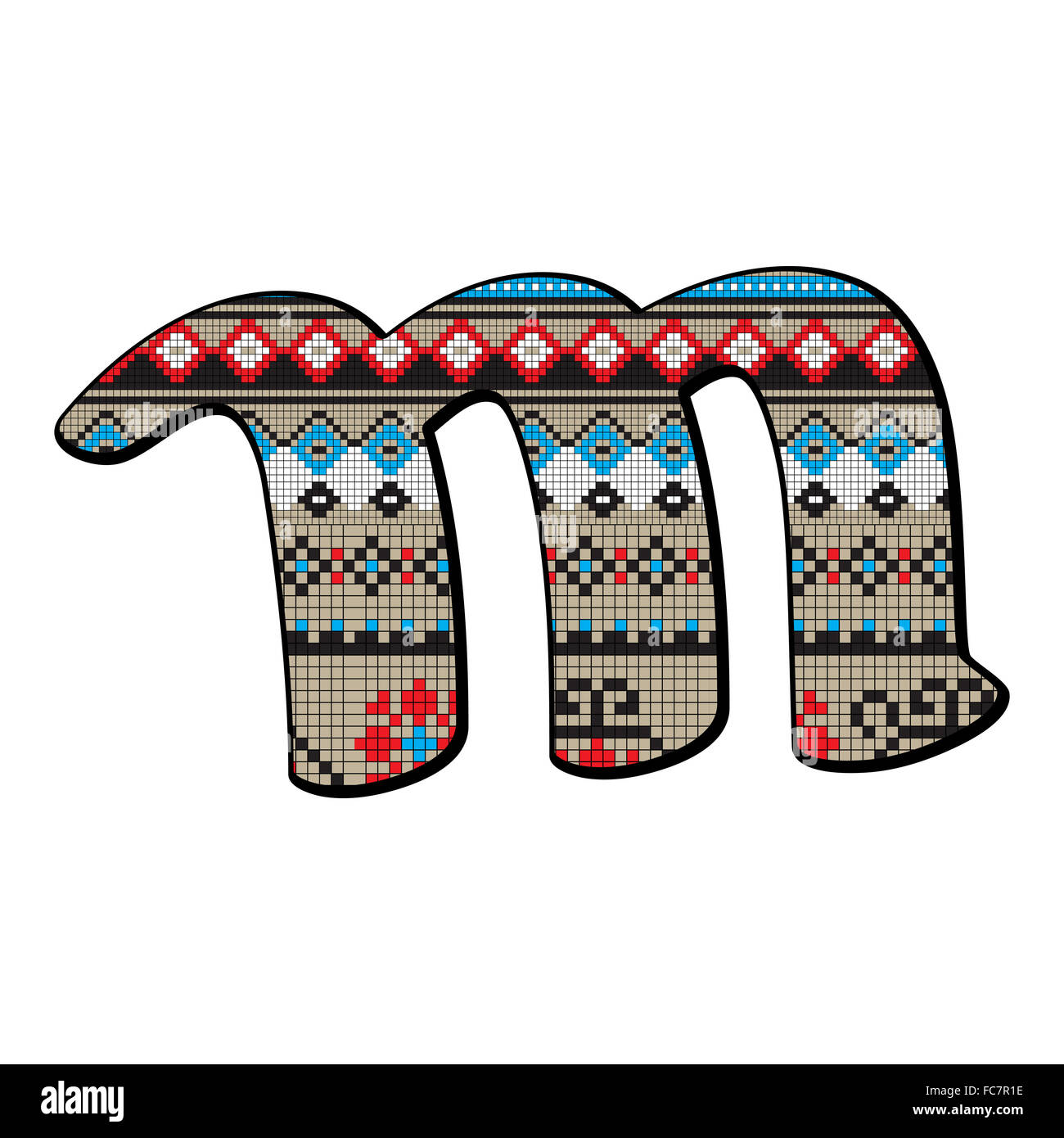 lettera m piccolo Foto Stock