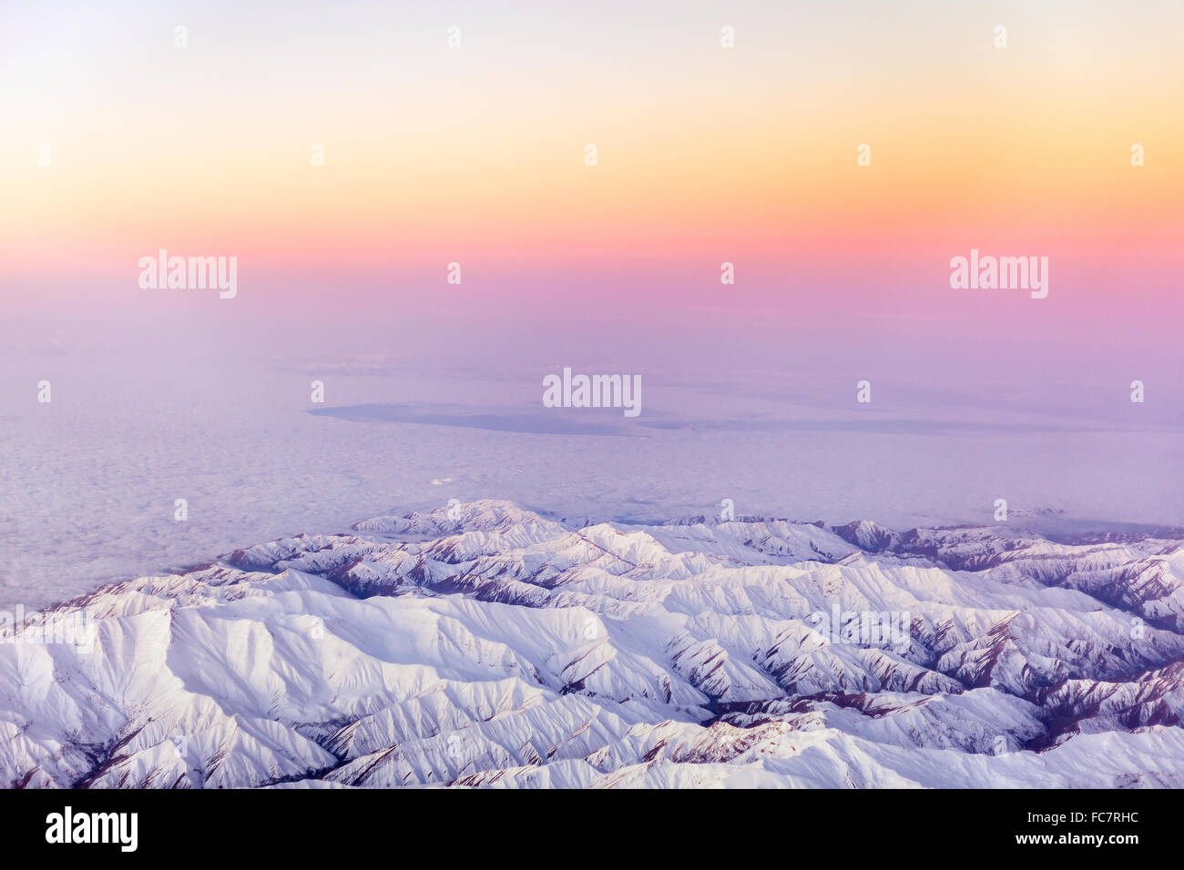 Foto aerea del monte. Bella Vista Foto Stock