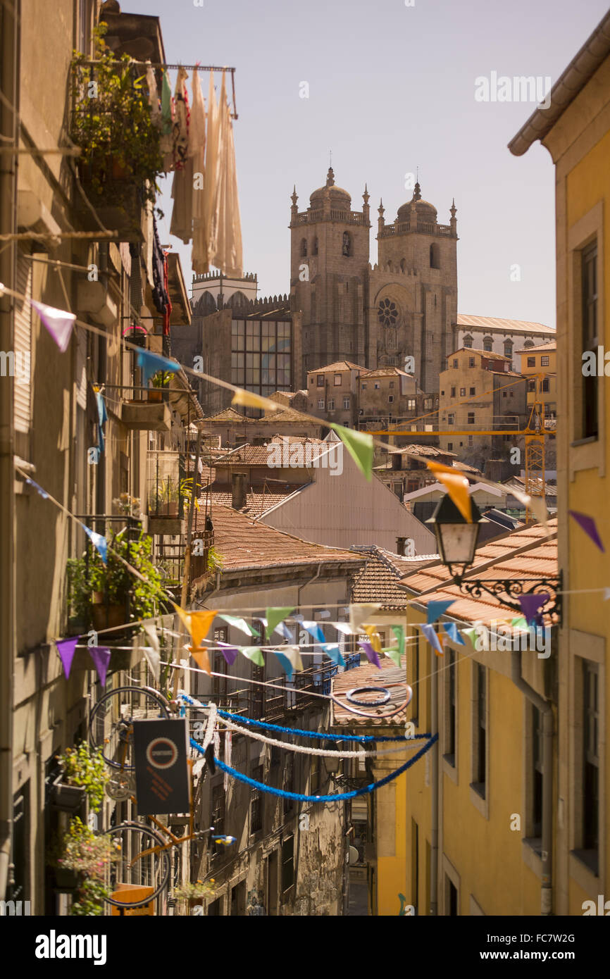 Europa PORTOGALLO Porto Cattedrale Sé Foto Stock