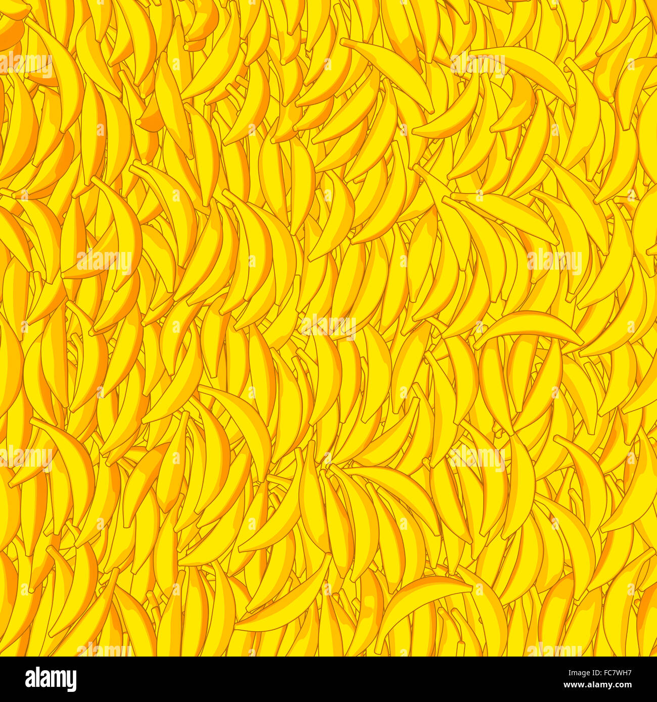 È pieno di banane / Giallo Brillante grafica modello banana Foto Stock