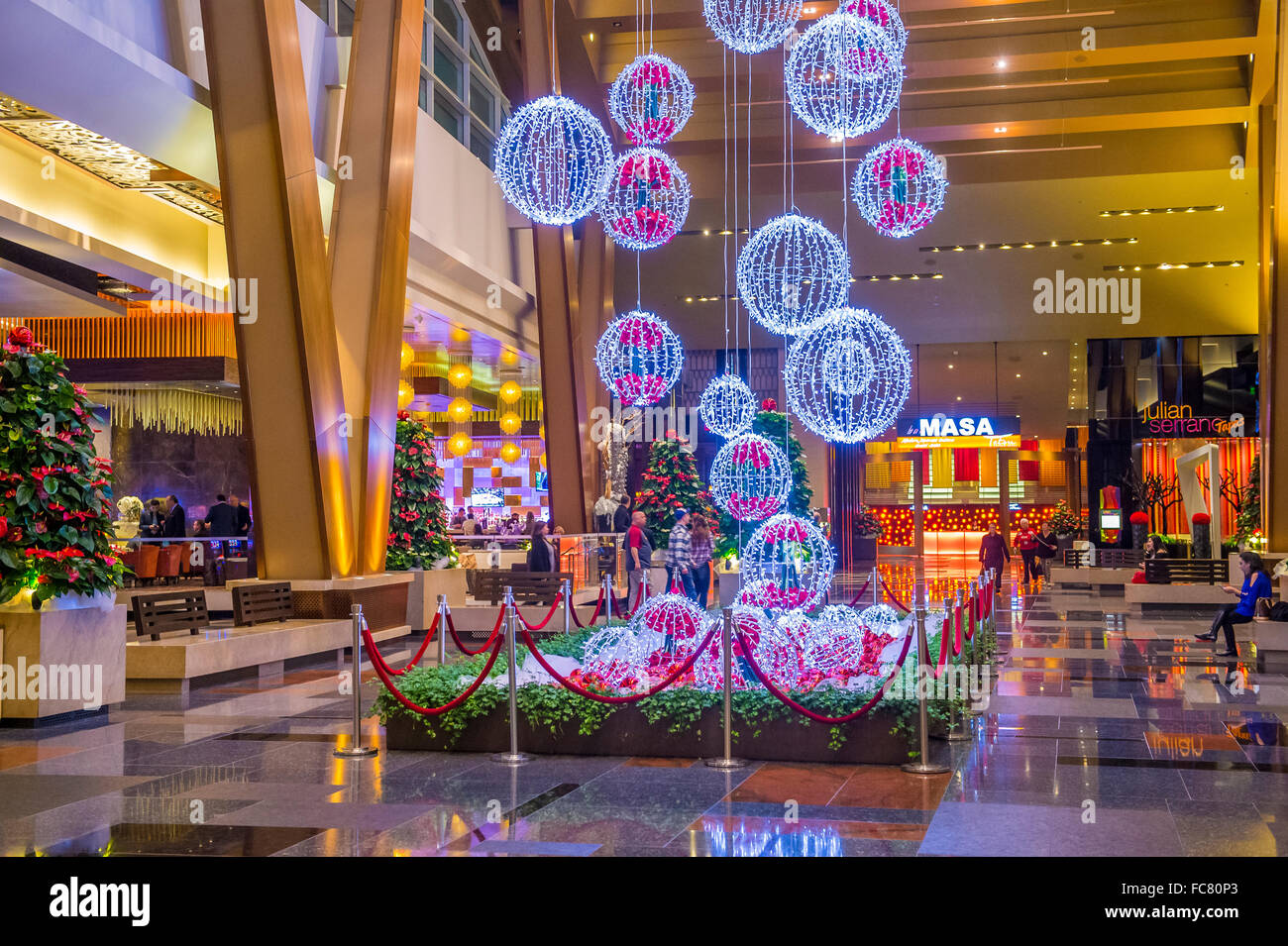 L'interno di aria Resort and Casino di Las Vegas Foto Stock